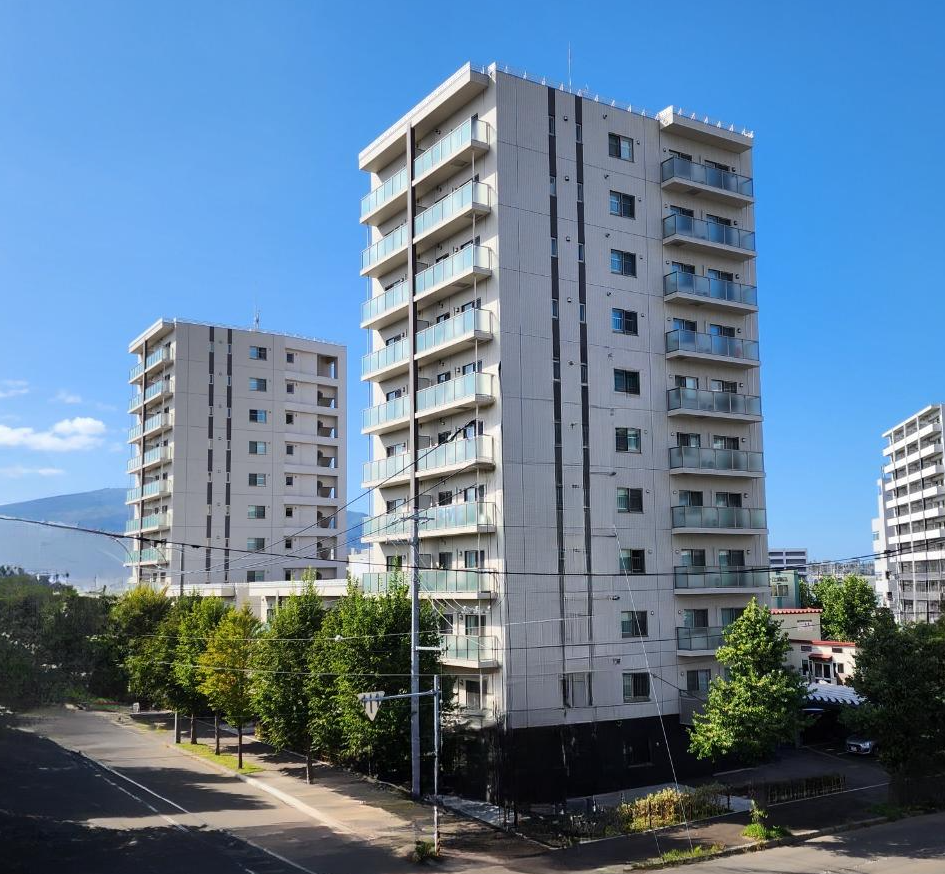 ゼンリンの住宅地図（イメージ）。住所の範囲や建物の形、表札や